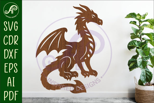 Dragon wall art sign, SVG file. vector file design 4 SVG APInspireddesigns 