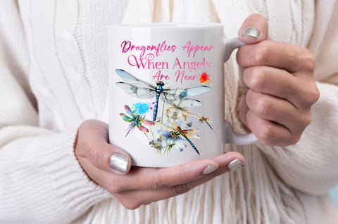 Dragonflies appear when angels are Sublimation Design Sublimation Regulrcrative 