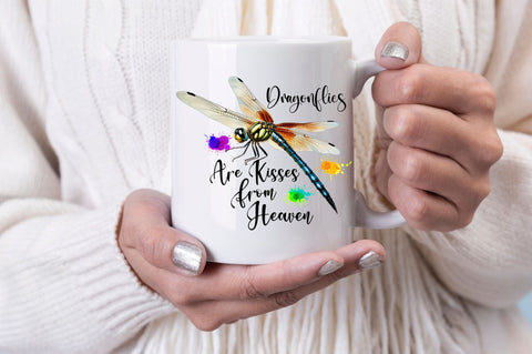 Dragonflies are kisses from heaven Sublimation Design Sublimation Regulrcrative 