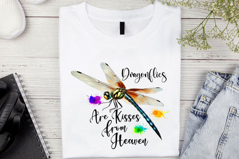 Dragonflies are kisses from heaven Sublimation Design Sublimation Regulrcrative 
