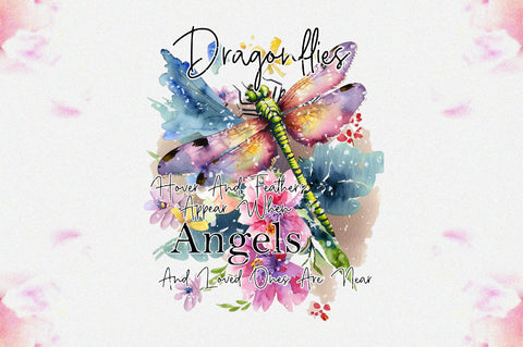 Dragonflies Hover And Feathers Appear When Angels And Loved Ones Are Near Sublimation Sublimation Jagonath Roy 