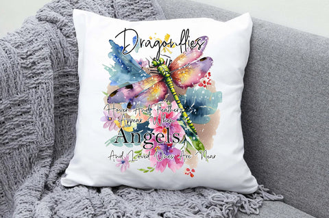 Dragonflies Hover And Feathers Appear When Angels And Loved Ones Are Near Sublimation Sublimation Jagonath Roy 