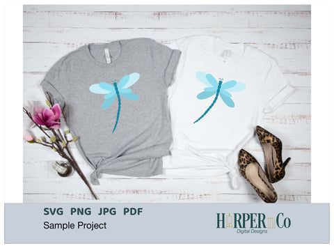Dragonfly 1 SVG PNG Cut EPS File SVG HarperNCo 
