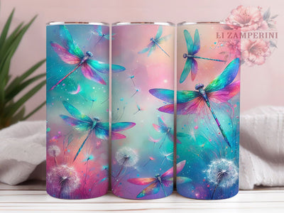 Dragonfly 20oz Nature Theme 20oz Tumbler Wrap, Dragonfly Cup Design, Sublimation Tumbler PNG, Insect Tumbler Wrap, Nature Theme Tumbler, Dragonfly Art Print Sublimation Li Zamperini 