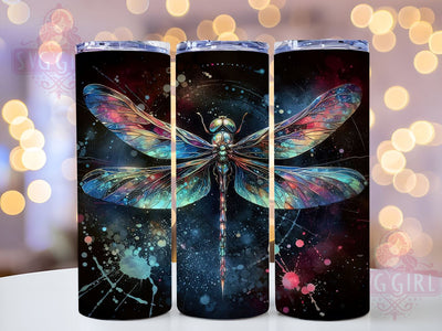 Dragonfly Alcohol Ink 20oz Tumbler Wrap Sublimation Design, Straight Tapered Tumbler Wrap, Dragonfly Tumbler Png, Instant Digital Download Sublimation SvggirlplusArt 