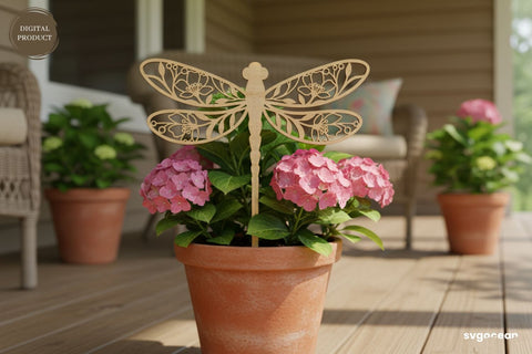 Dragonfly Garden Stakes SVG Bundle SVG SvgOcean 