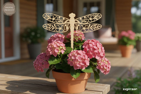 Dragonfly Garden Stakes SVG Bundle SVG SvgOcean 