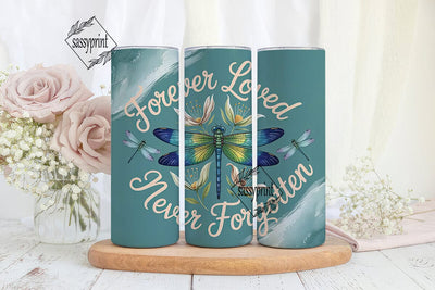 Dragonfly Memorial 20oz Tumbler Wrap Sublimation sassyprint 