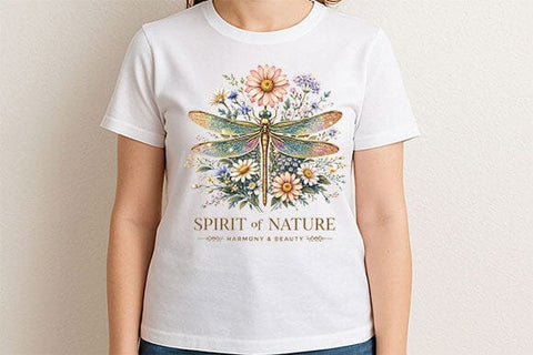 Dragonfly PNG Floral Botanical Sublimation PNG Nature Digital Download SVG BillahCrafts 