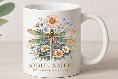Dragonfly PNG Floral Botanical Sublimation PNG Nature Digital Download SVG BillahCrafts 