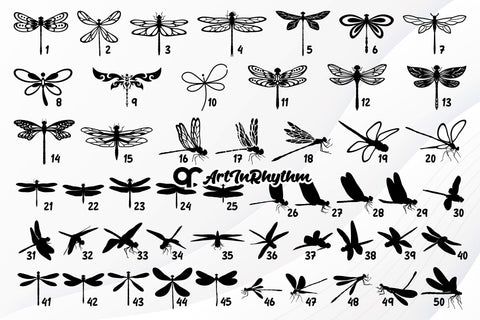 Dragonfly Svg Bundle, Dragonfly Svg, Dragonfly Cliparts, Dragonfly Silhouettes Svg, Damselflies Svg SVG Artinrhythm shop 