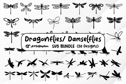 Dragonfly Svg Bundle, Dragonfly Svg, Dragonfly Cliparts, Dragonfly Silhouettes Svg, Damselflies Svg SVG Artinrhythm shop 