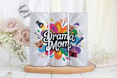 Drama Mom 20oz Tumbler Wrap Sublimation sassyprint 