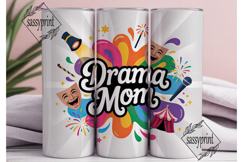Drama Mom 20oz Tumbler Wrap Sublimation sassyprint 