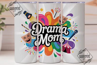 Drama Mom 20oz Tumbler Wrap Sublimation sassyprint 