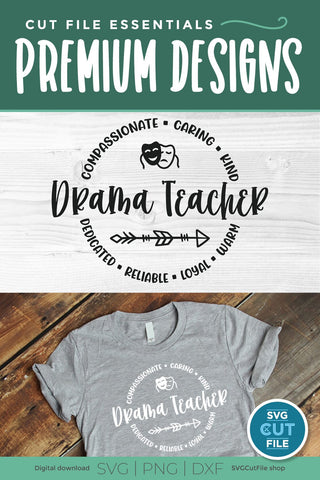 Drama teacher svg, drama svg, speech and drama svg, unisex SVG SVG Cut File 