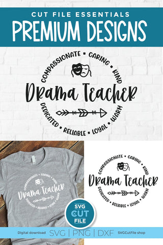 Drama teacher svg, drama svg, speech and drama svg, unisex SVG SVG Cut File 