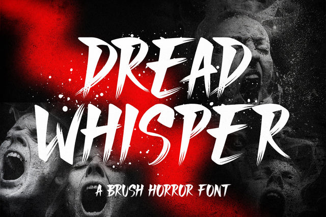 Dread Wishper - A Brush Horror Font Font Mozzatype 