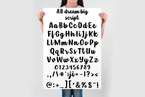 Dream Big Font Bundle | Cute Handwritten Script Fonts SVG TonisArtStudio 