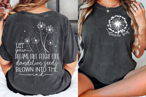 Dream big Front and Back SVG T shirt Design SVG Designangry 