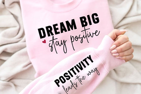 Dream big Sleeve SVG Design, Inspirational sleeve SVG, Motivational Sleeve SVG Design, Positive Sleeve SVG SVG Regulrcrative 