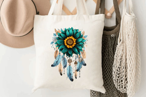 Dream catcher sunflower clipart Sublimation Design Sublimation Regulrcrative 