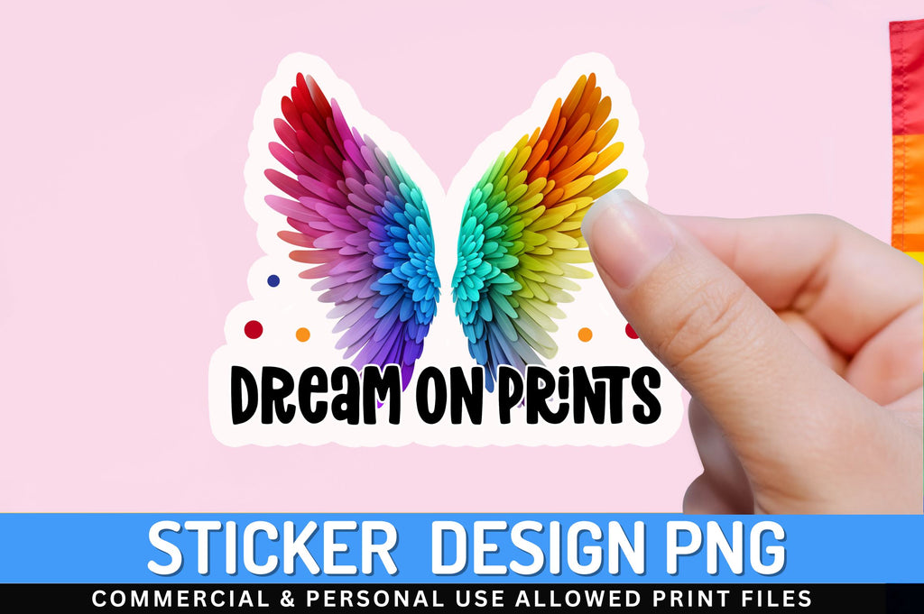 Dream on prints Sticker Design - So Fontsy
