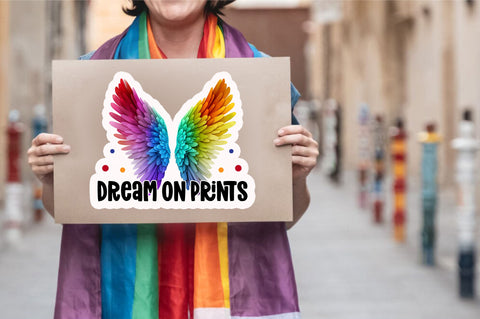 Dream on prints Sticker Design Sublimation Regulrcrative 