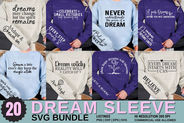 Dream Sleeve SVG Design Bundle SVG Designangry 