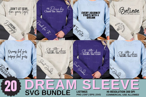 Dream Sleeve SVG Design Bundle SVG Designangry 