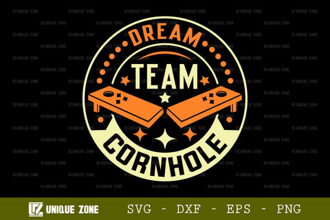 Dream Team Cornhole SVG Cornhole Game Tshirt Bundle Cornhole Quote Design, TG 0012 SVG Unique Zone 