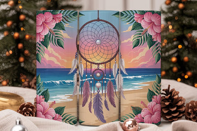 Dreamcatcher Beach Sunset 20oz Tumbler Sublimation DesignSVG 