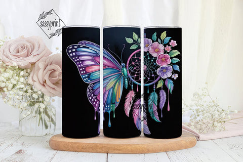 Dreamcatcher & Butterfly 20oz Tumbler Sublimation sassyprint 