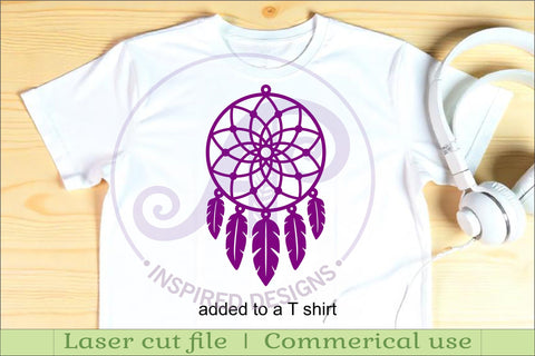 Dreamcatcher Laser Cut File, Boho Wall Art SVG APInspireddesigns 