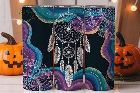 Dreamcatcher Mandala 20oz Tumbler Wrap Sublimation PixelChick 