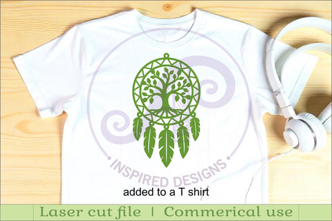 Dreamcatcher SVG Bundle – 4 Laser Cut Designs (Butterfly, Fairy, Moon & Tree of Life) Glowforge Cricut Files SVG APInspireddesigns 