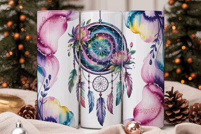 Dreamcatcher Tumbler Wrap PNG Sublimation DesignSVG 