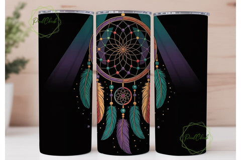 Dreamcatcher Tumbler Wrap PNG Sublimation PixelChick 