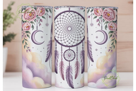 Dreamcatcher Tumbler Wrap PNG Sublimation PixelChick 