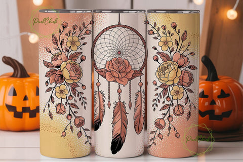 Dreamcatcher Tumbler Wrap PNG Sublimation PixelChick 