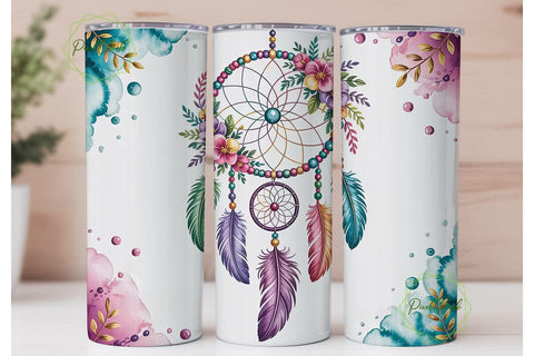 Dreamcatcher Tumbler Wrap PNG Sublimation PixelChick 