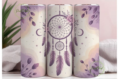 Dreamcatcher Tumbler Wrap PNG Sublimation PixelChick 