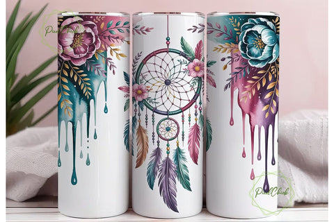 Dreamcatcher Tumbler Wrap PNG Sublimation PixelChick 