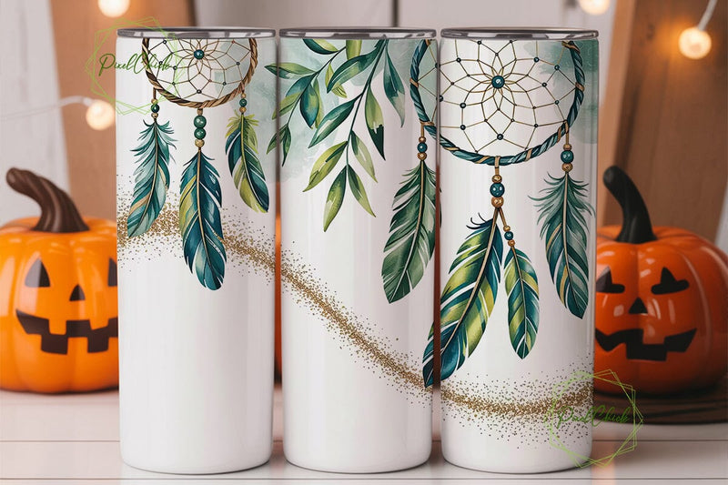 Dreamcatcher Tumbler Wrap PNG Sublimation PixelChick 