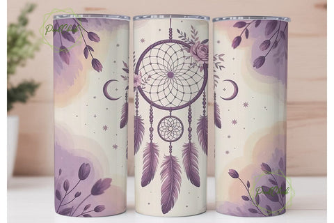 Dreamcatcher Tumbler Wrap PNG Sublimation PixelChick 