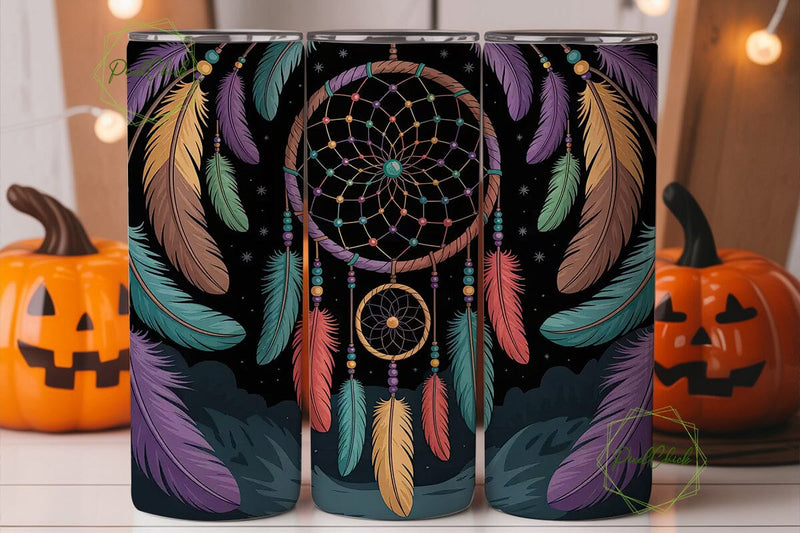 Dreamcatcher Tumbler Wrap PNG Sublimation PixelChick 