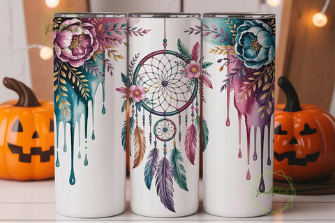 Dreamcatcher Tumbler Wrap PNG Sublimation PixelChick 