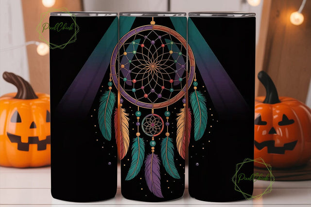 Dreamcatcher Tumbler Wrap PNG Sublimation PixelChick 