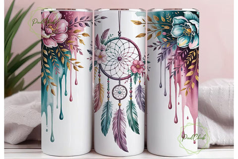 Dreamcatcher Tumbler Wrap PNG Sublimation PixelChick 