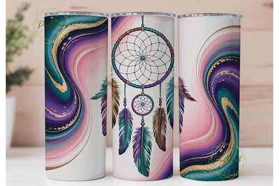 Dreamcatcher Tumbler Wrap PNG Sublimation PixelChick 